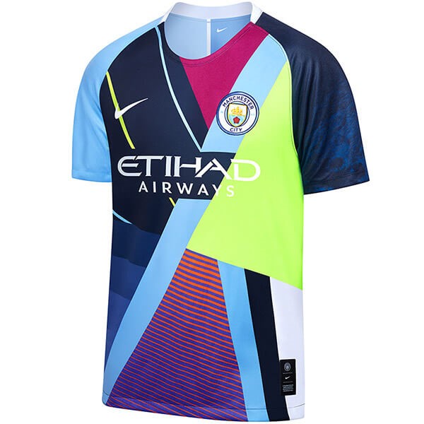 Trikot Manchester City Edición Conmemorativa 2019-20 Blau Licht